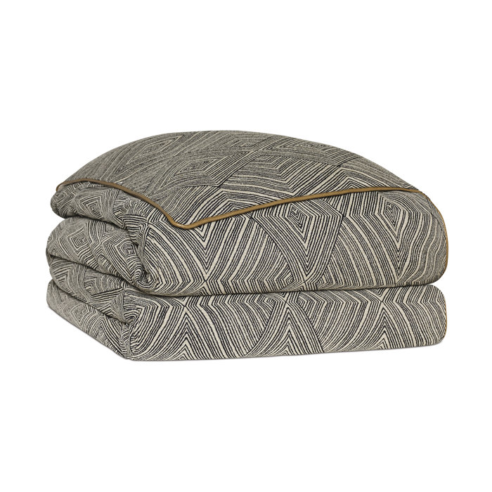 Eastern Accents Naya Gray Geometric Comforter & Reviews Wayfair